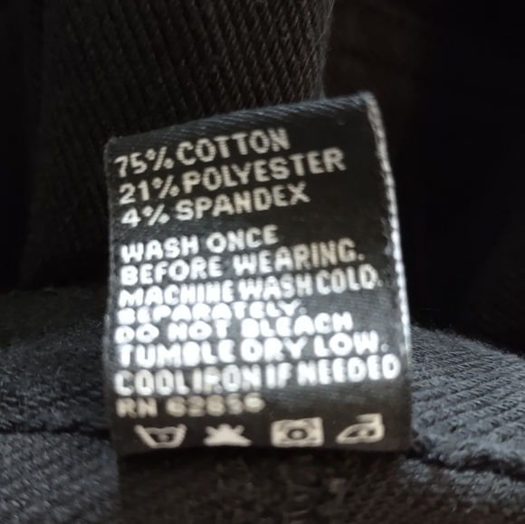 Hue Black Moto Leggings with Zipper Accents Size Medium - Picture 4 of 7